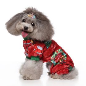 Pet Dog Halloween Christmas Festival Dress Up Clothes (Option: SDZ137 Christmas Wreath-S)