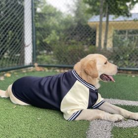 Baseball Uniform Pet Clothing Medium Large Dog Golden Retriever Labrado (Option: Navy Blue-XL)